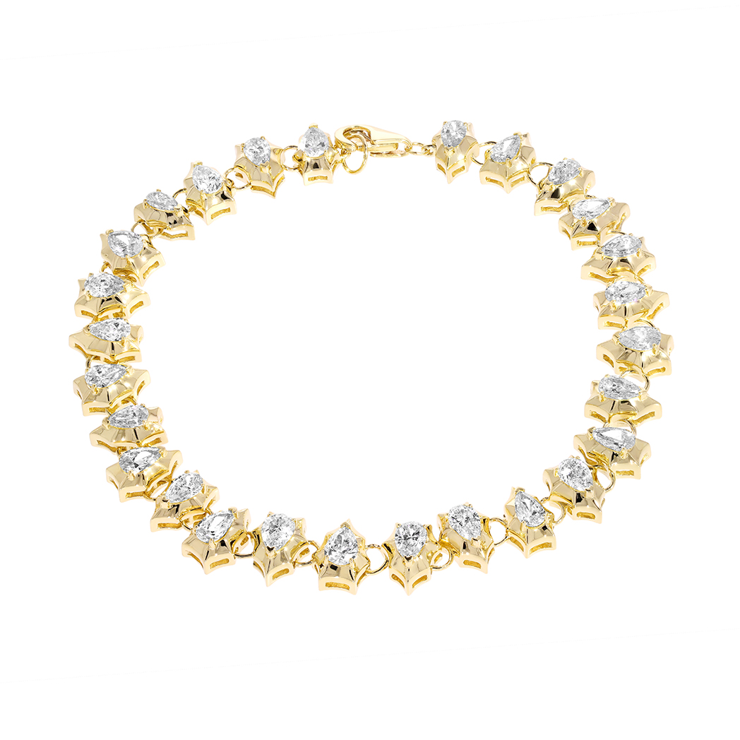 Pear Shape Tennis Bracelet BR51263A